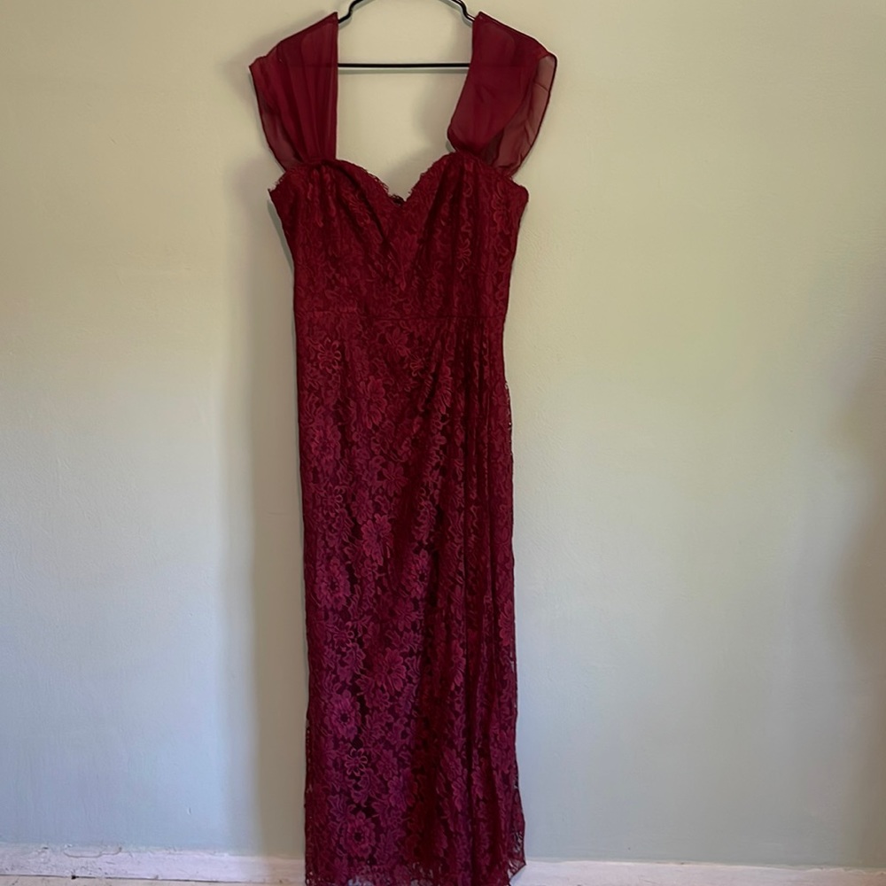 Weddington way bridesmaids dress burgundy, size 16